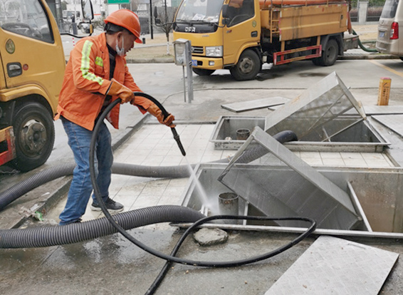 饶河隔油池清理